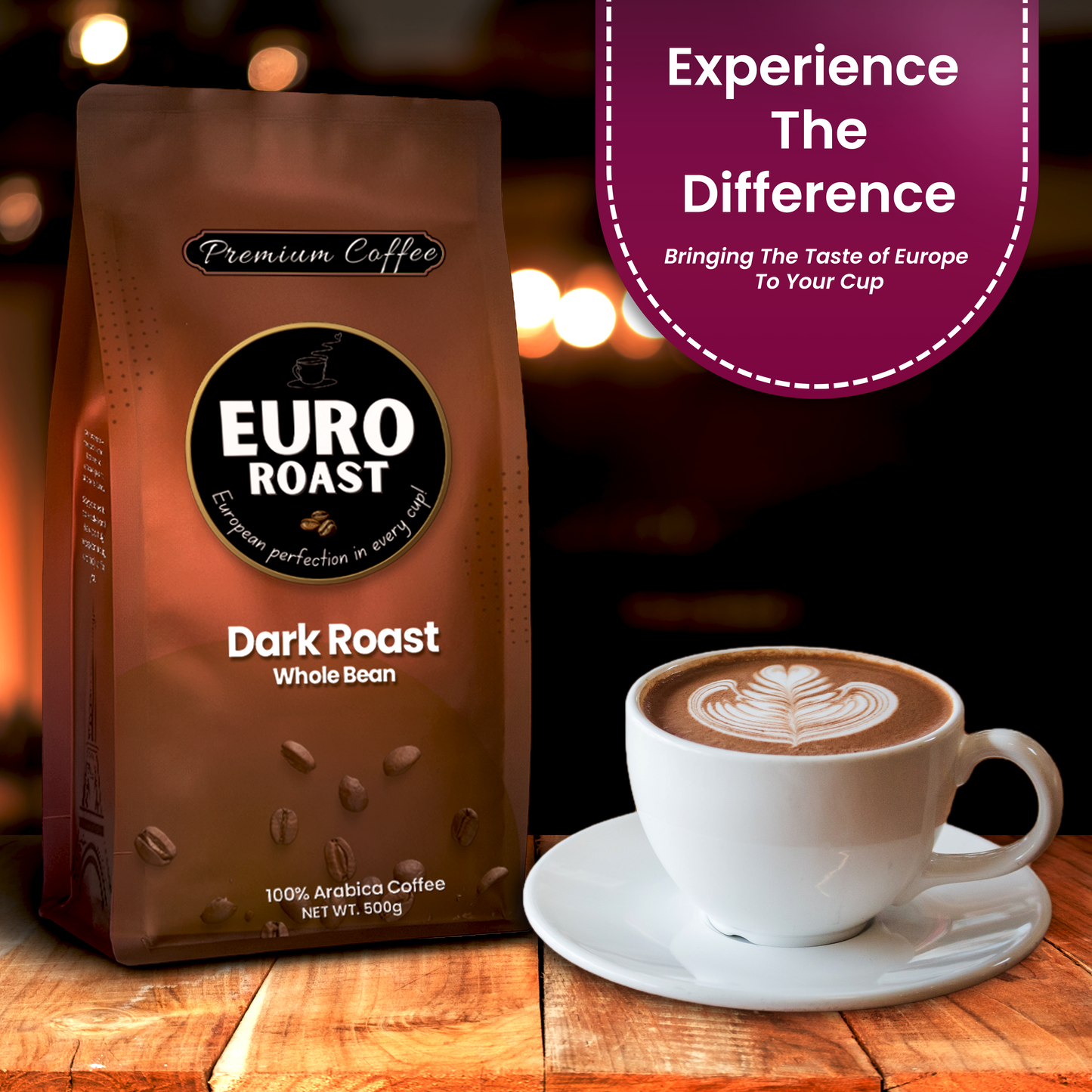 Freshly Roasted, Whole Bean, Dark Roast Coffee